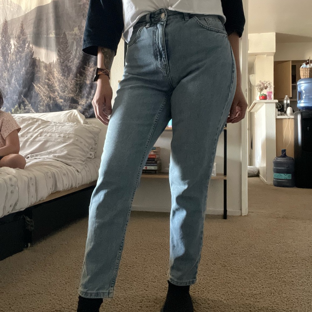 TOPSHOP PREMIUM MOM Blue Jeans